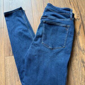 Madewell Curvy High Rise Skinny Jeans – Dark Blue, Size 29T
